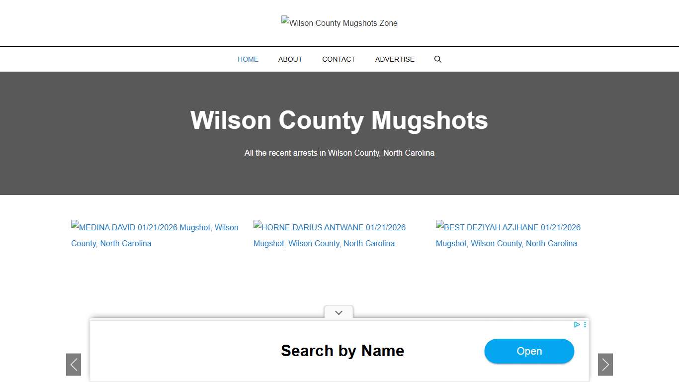 Wilson County Mugshots Zone